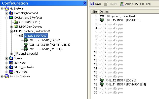 How to configure NI-MAX version 4.1 and above to recognize a Marvin Test Solutions chassis. How to configure NI-MAX version 4.1 and above to recognize a Marvin Test Solutions chassis.