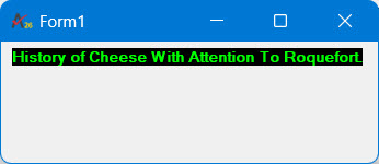 Form with AutoSize Turned On
