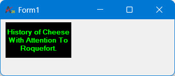 AutoSize and WordWrap turned on