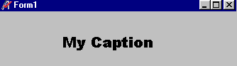 Example of form with Label caption