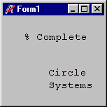 Text drawn on a form