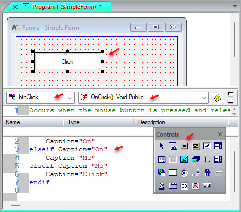 Form With Filled-Out Procedure Window Form With Filled-Out Procedure Window