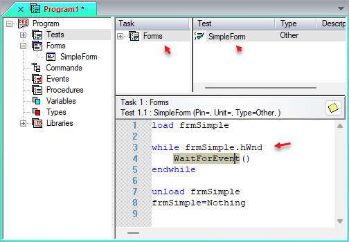 Task and Test Windows Task and Test Windows