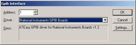GPIB Interface Form