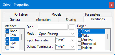 Driver Interface - ISA Driver Interface - ISA