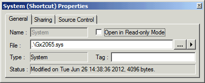 System Properties - General
