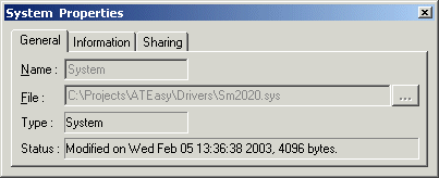 System Properties - General