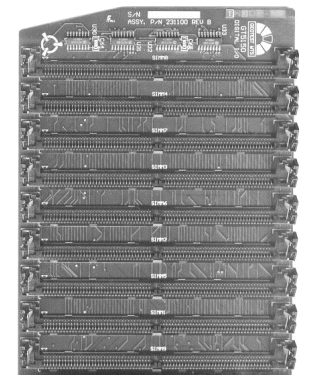 Memory Slots. Install SIMMs in the order specified