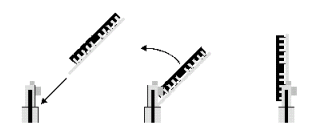 SIMM Module Installation-Side View