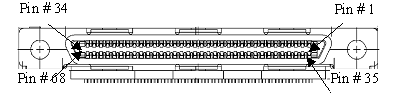 Timing connector 68-Pin (VHD) Connector
