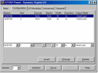 Configure Window Displaying two GX515x boards