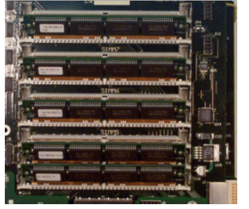 Memory Slots. Install SIMMs in the order specified