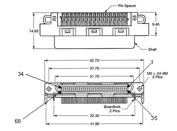 GT5150 68-pin Connector