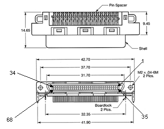 GX5150 68-pin Connector