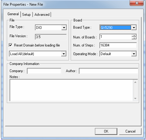File Properties General Dialog Box