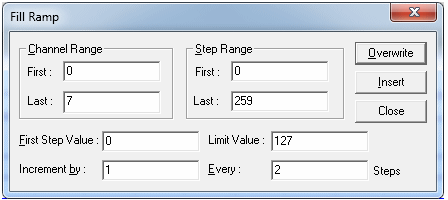 Using Fill Ramp to Generate the Waveform