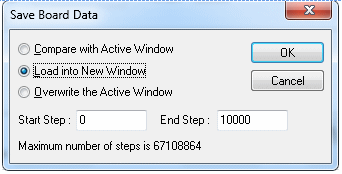 Save Board Data Dialog Window