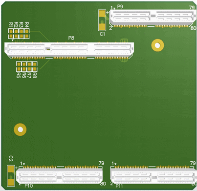 GX3500 Expension Board - Bottom View GX3500 Expension Board - Bottom View