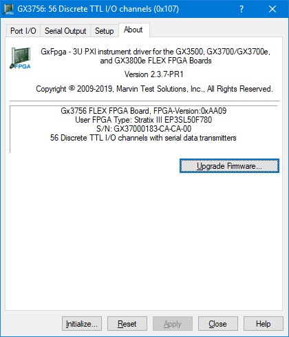 GX3756 Virtual Panel – About Page