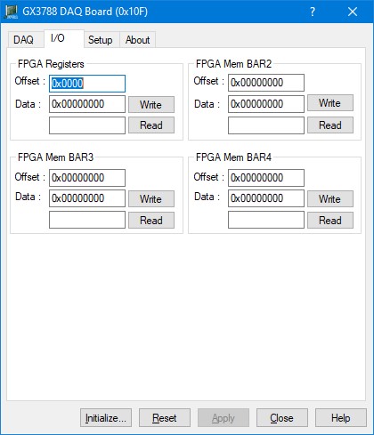 GX3700 Virtual Panel – I/O page