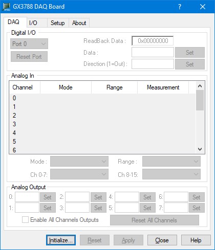 GX3788 Virtual Panel
