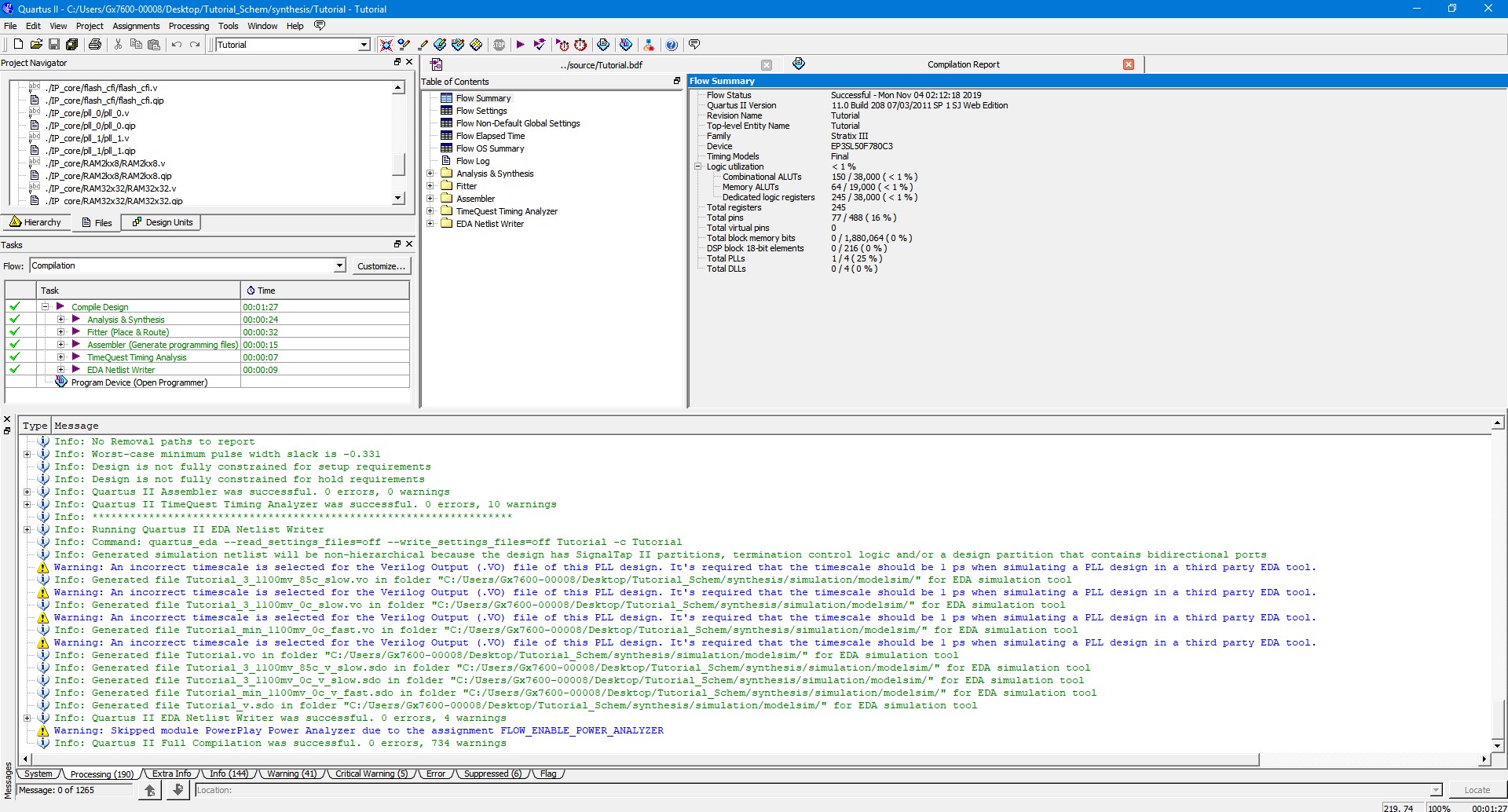 Compilation Tools and Status
