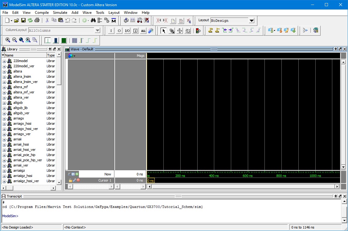 ModelSim Tutorial Simulation