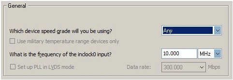 PLL Wizard Dialog Box 1