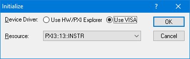 Initialize Dialog Box using VISA resources Initialize Dialog Box using VISA resources