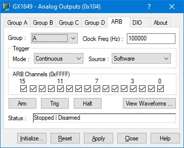 GX1649 (Only) Virtual Panel – ARB page