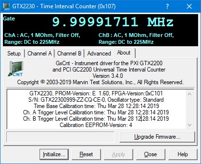 GC2200/GTX2200 Virtual Panel - About Page