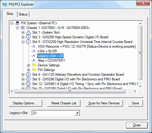 PXI/PCI Explorer