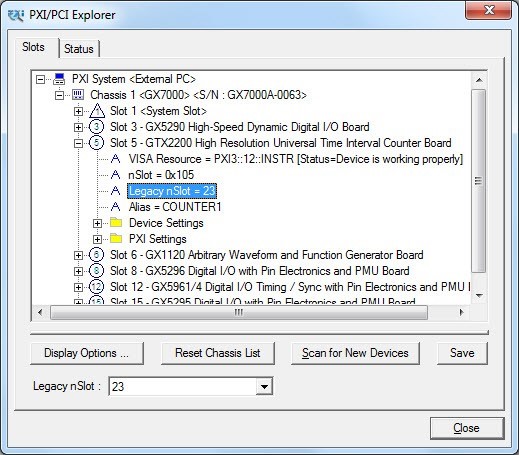 PXI-PCI Explorer