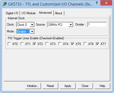 GX5733 Virtual Panel - Advanced Page
