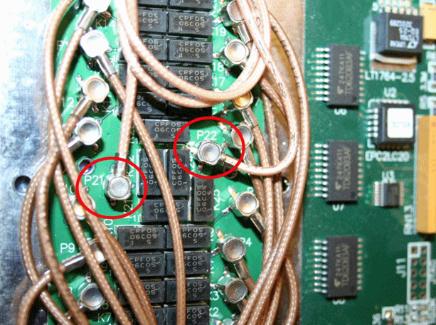 P21 and P22 connectors for Daisy Chain connection