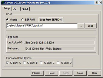 Geotest GX3500 FPGA Board