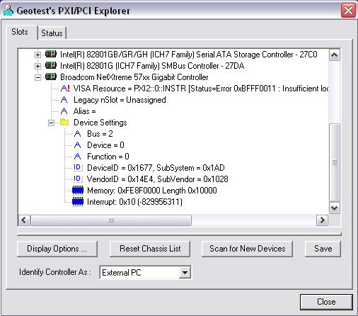 PCI/PXI Bus Enumeration
