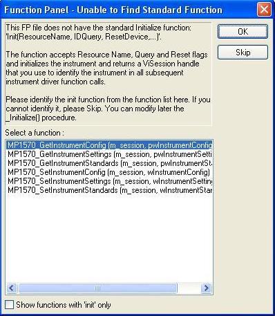 Importing non-standard Function Panel (.fp) drivers into ATEasy ...