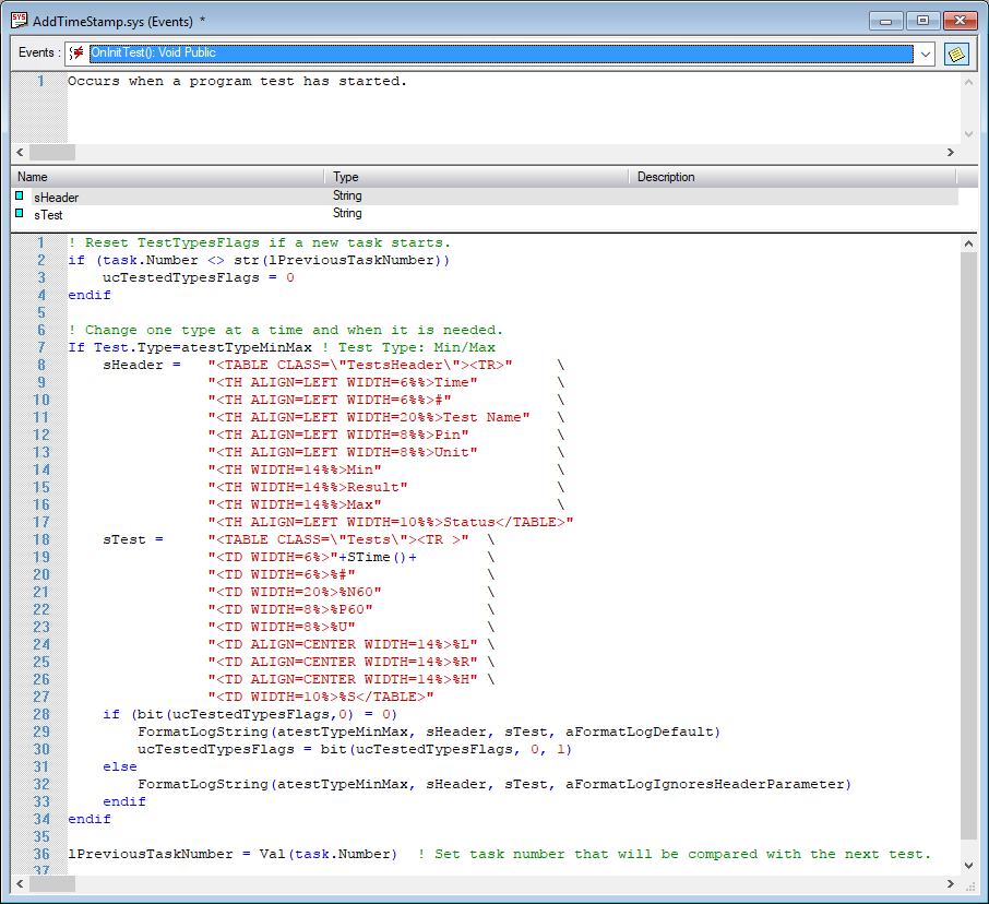 How to Modify ATEasy HTML Test Log Tests Table | Marvin Test Solutions ...
