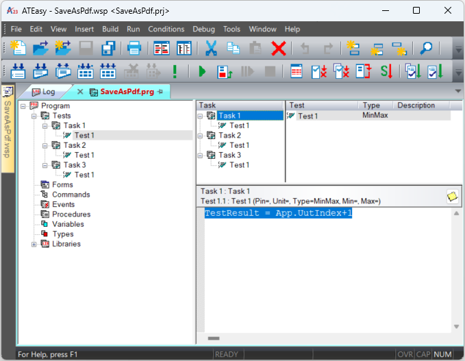 How to Save an ATEasy Test Log to a PDF file | Marvin Test Solutions, Inc.
