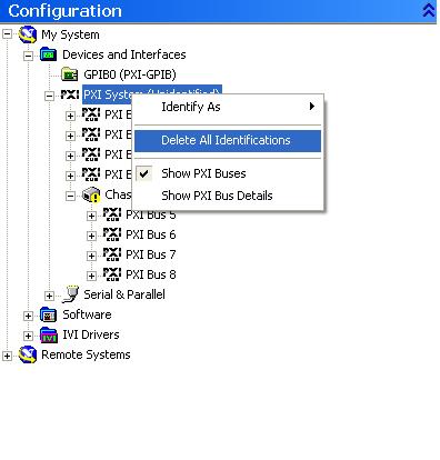 How to configure NI-MAX version 4.1 and above to recognize a Marvin Test Solutions chassis.