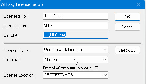 Check-In/Out License