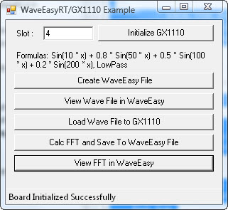WaveEasy Run-Time Example